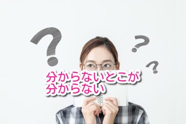 分からないとこが分からない